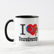 I taza de Neurodiversity del corazón
