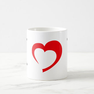 I taza del corazón U