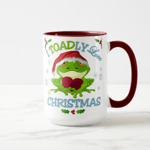 I taza del navidad del amor de Toadly