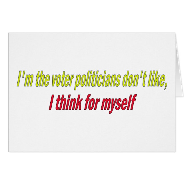 I think for myself (Anverso (Horizontal))