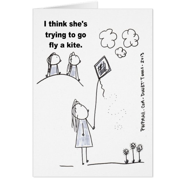 I think shes trying to go fly a kite (Frente)