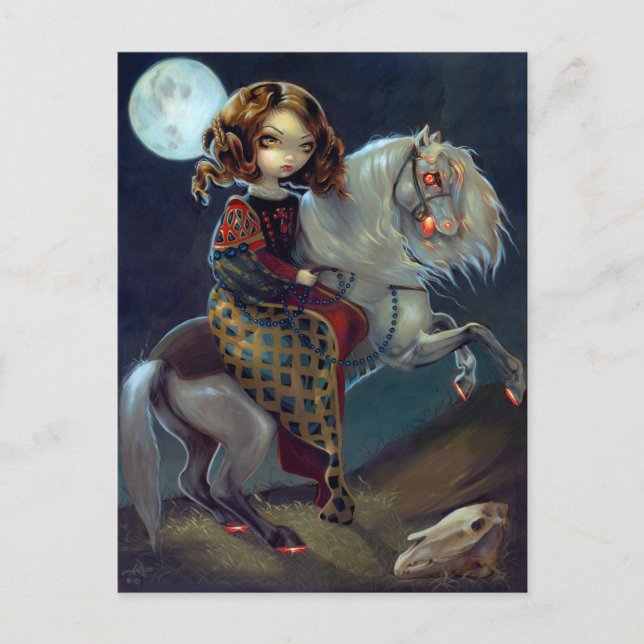 "I Vampiri:  Tarjeta postal Notte a Cavalla (Anverso)