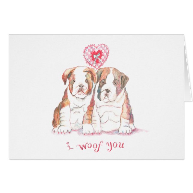 I Woof You Card (Anverso (Horizontal))