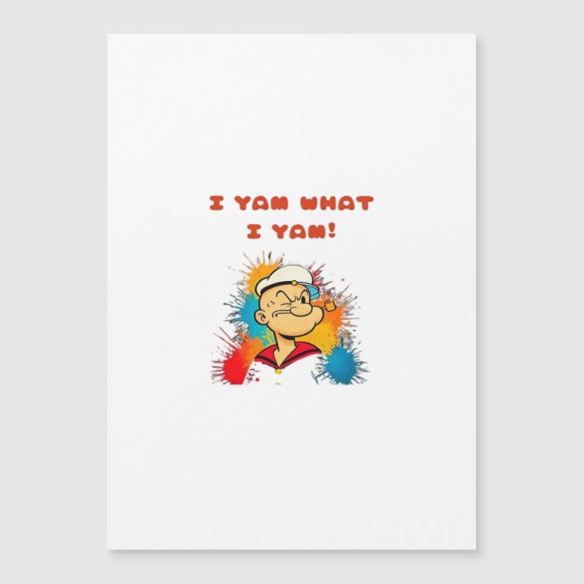 I Yam What I Yam Clásico Perezoso Moderno (Anverso)