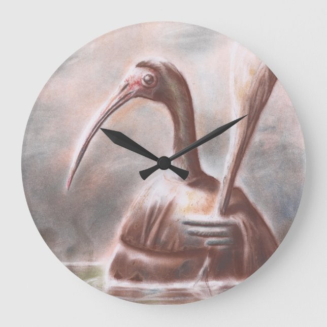 Ibis Tapicuru reloj de pared (Anverso)