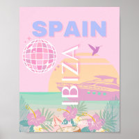 Ibiza, España, Viajes, Arte Preppy, Rosa
