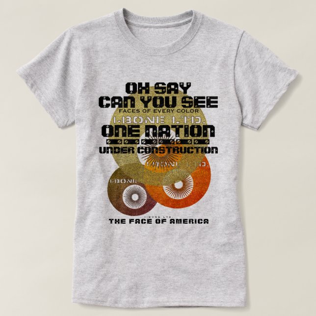 IBONELTD. UNA NACIÓN SE ENFRENTA A LA Camiseta DE  (Diseño del anverso)