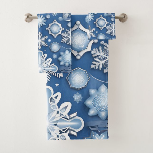Ice Blue Snowflake Motif (In situ)