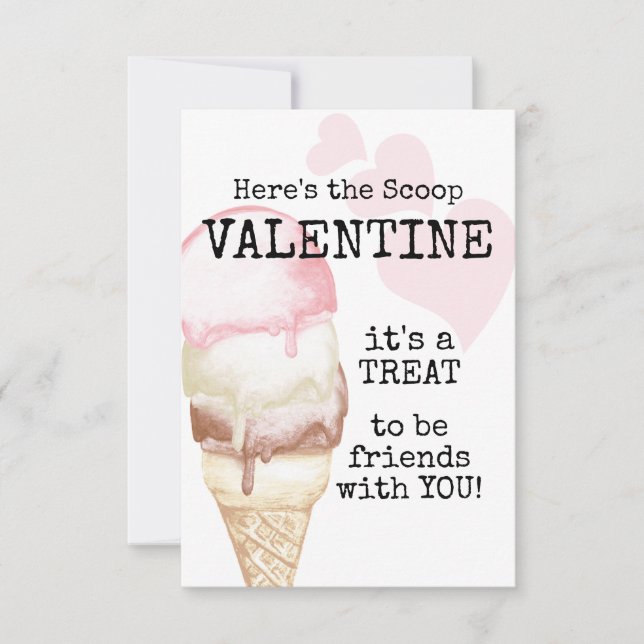 Ice Cream Cone Valentine (Anverso)