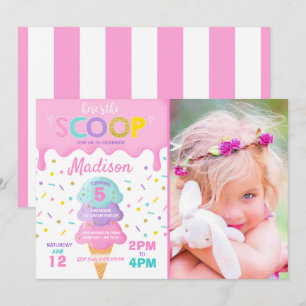 Ice Cream Invitación Ice Cream Fiesta de Cumpleaño
