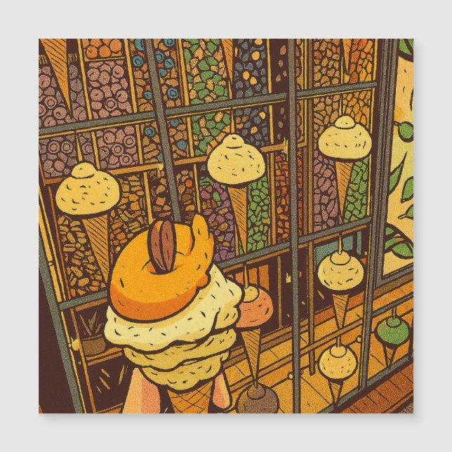 Ice Cream Parlor Cartoon (Anverso)
