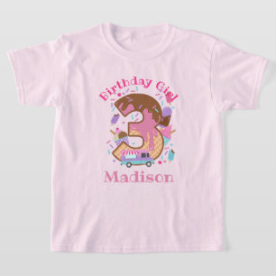 Ice Cream Tercer cumpleaños camisetas para niños p