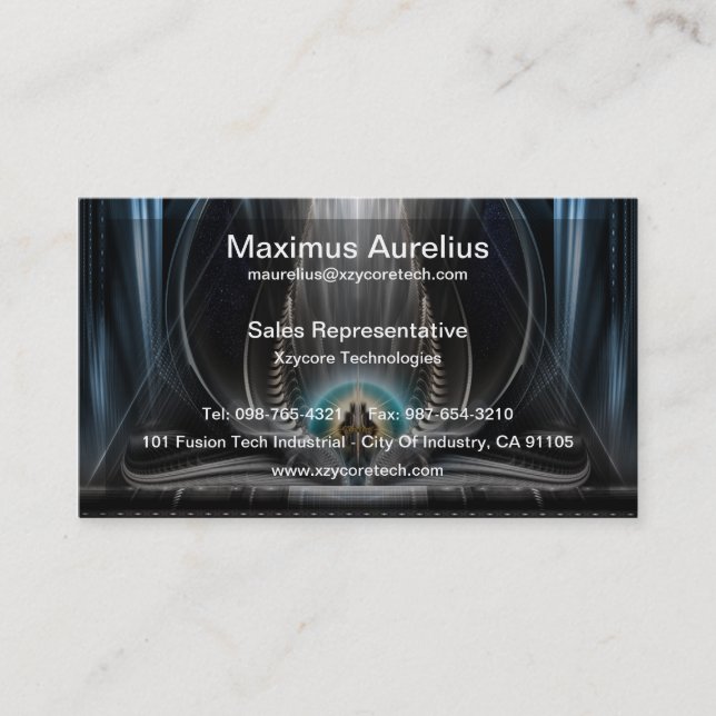 Ice Visión De La Tarjeta De Negocios Imperial View (Anverso)