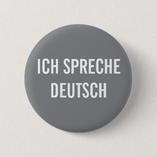 ICH SPRECHE DEUTSCH   HABLO CON UN BOTÓN ALEMÁN