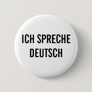 ICH SPRECHE DEUTSCH   HABLO CON UN BOTÓN ALEMÁN