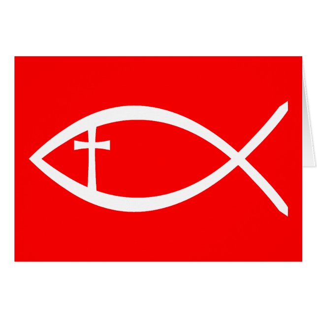 Ichthus Christian Fish (Anverso (Horizontal))