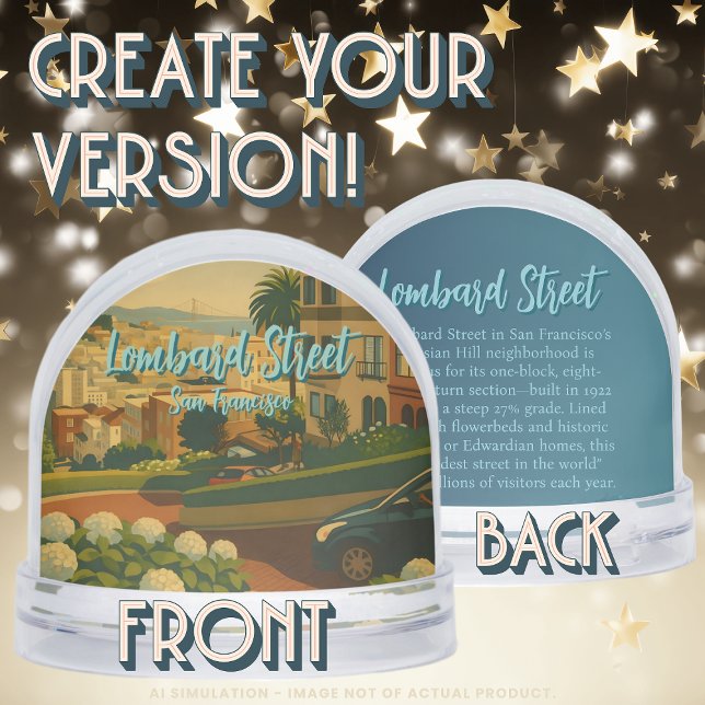 Iconic San Francisco Lombard Street Souvenir Dome  (Subido por el creador)