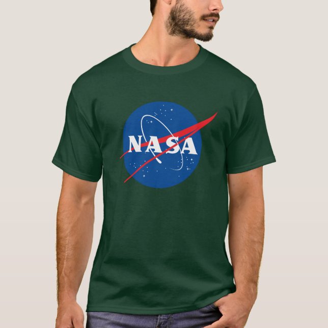 Icónica camiseta de algodón pesado de la NASA (Aur (Anverso)