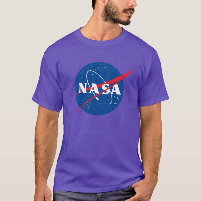 Icónica camiseta de algodón pesado de la NASA (púr (Anverso)