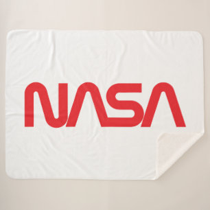 Icónica manta Sherpa Circa de la NASA (blanco de c