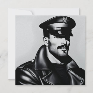Icónica Oficialmente LGBTQ Leather Daddy Biker Art