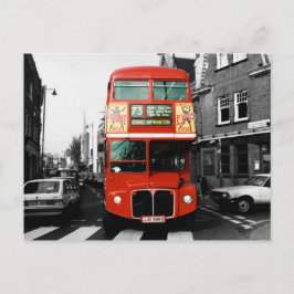 Icónica postal de autobús de Londres