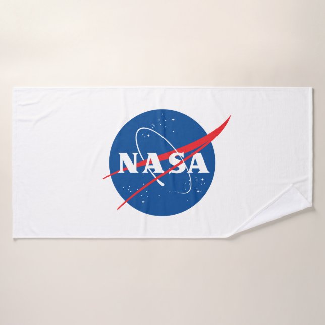 Icónica toalla de baño de la NASA (Rocket White) (Toalla de baño)