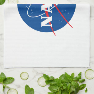 Icónica toalla de cocina de la NASA (Rocket White)