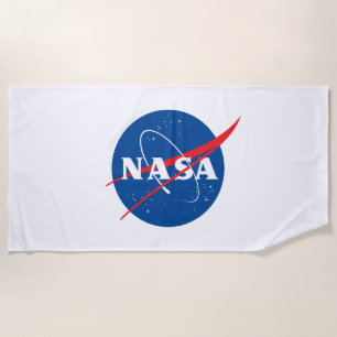 Icónica toalla de playa de la NASA (Rocket White)