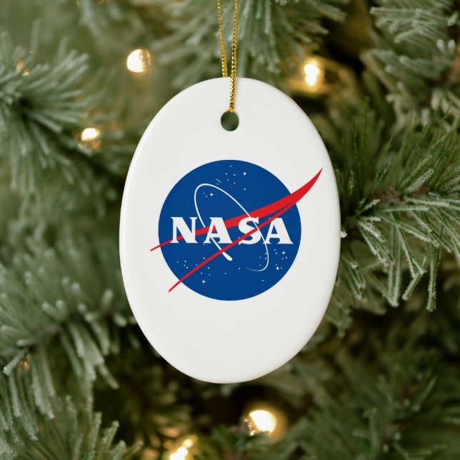 Icónico Ornamento de Fiestas de la NASA (Elipse de (Árbol)