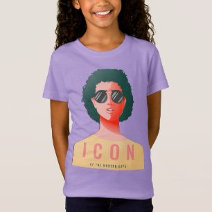 Icono Chicas de camiseta fina de Jersey