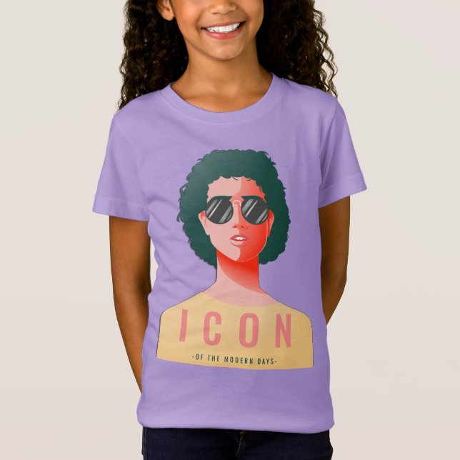 Icono Chicas de camiseta fina de Jersey (Anverso)
