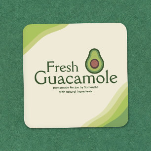 Icono de Aguacate - Pegatina de Etiqueta de Guacam