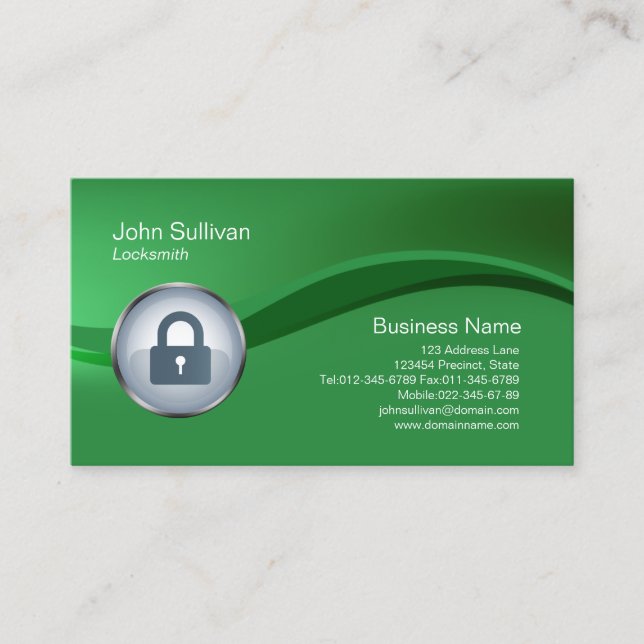 Icono de bloqueo de tarjetas de presentación de lo (Anverso)