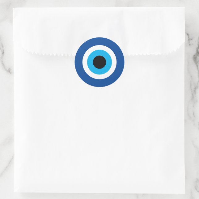 Icono de Blue Mati Evil Eye pegatinas para la fies (Bolso)