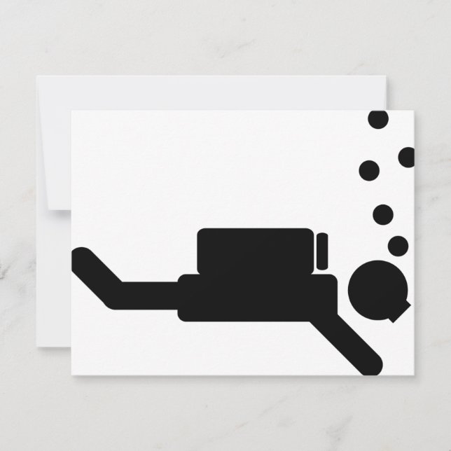 icono de buceador negro (Anverso)