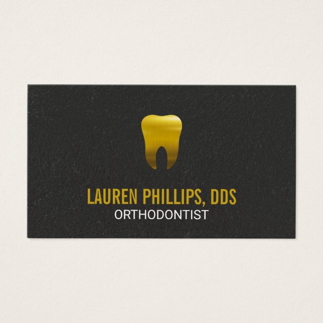 Icono de dientes dorados | Dentista (Frente)