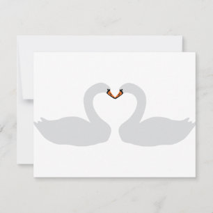 icono de dos cisnes blancos