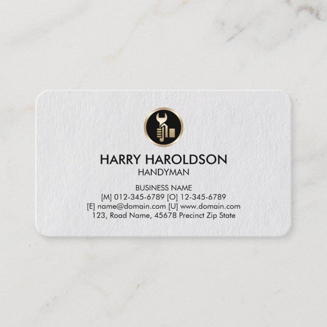 Icono de herramienta de mano Tarjeta de presentaci (Anverso)