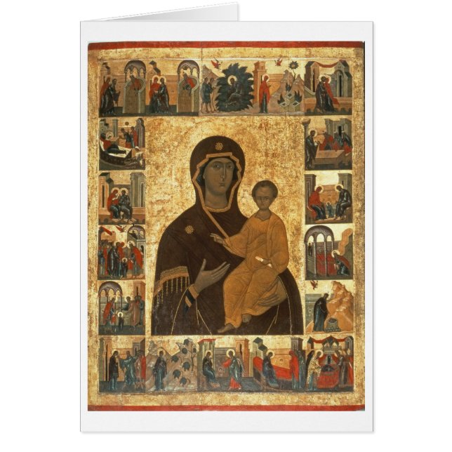 Icono de Hodegetria de la Virgen de Smolensk, (Frente)