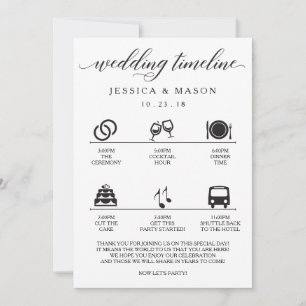 Icono de itinerario de boda y bienvenida de boda