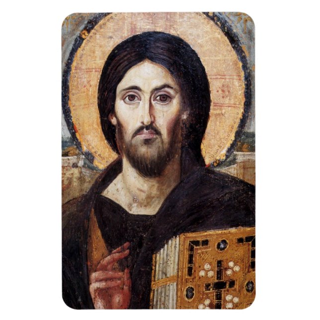 Icono de Jesucristo Imán flexible (Vertical)