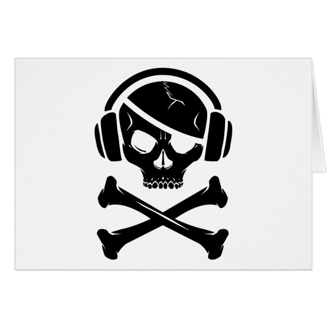 Icono de la piratería anti-RIAA del pirata de la (Anverso (Horizontal))