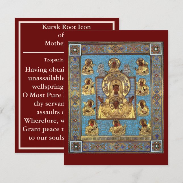 Icono de la raíz kurda de la tarjeta de oración de (Anverso / Reverso)