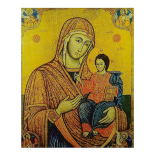 Icono de la Virgen María Poster