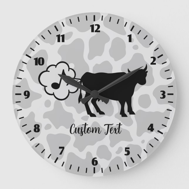 Icono de metano de vaca grande reloj (Anverso)
