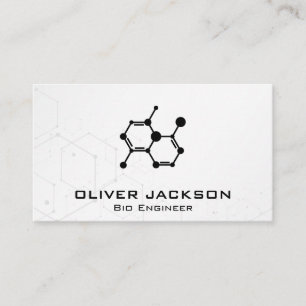 Icono de molécula   Tarjeta de visita de ingeniero