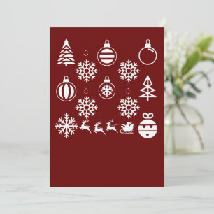 Icono de Navidad Minimalista Unisex   Fiesta Moder