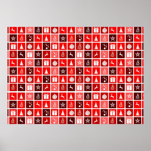 Icono de navidad Plaza roja arte de vacaciones clá (Frente)