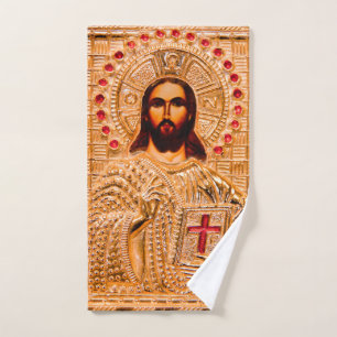 Icono de oro del Jesucristo